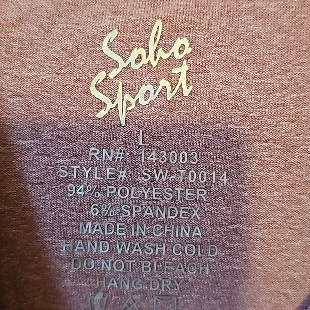 Soho Sport Women's‎ Athletic Sleeveless Top Size L Purple - Picture 2 of 8